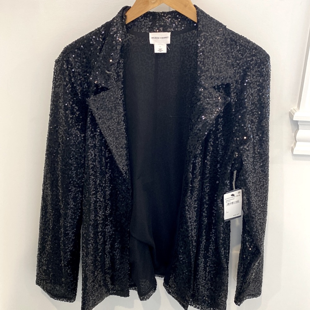 Black Sequined Blazer